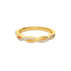 9K 14K 18K Custom Cut IGI Certified Classic Lab Grown Diamond Band <b>Rings</b> for Women Wedding & Anniversary - Product Image 2