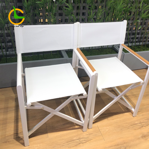 Chaises de jardin pliantes blanches portables de style moderne pour événements extérieurs, pique-niques, pêche, camping, parcs et hôtels - Product Image 2