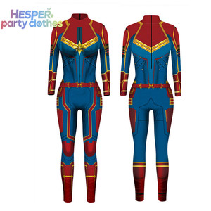 HESPER Superhero Spider Ironman Body Suit Slim Casual TV Character <b>Printed</b> Halloween Fancy Dress for Kids Adults for Boys Girls - Product Image 1