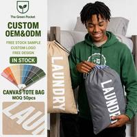 Bolsa de Lavandería de Nailon Resistente 420D con Cierre de Cordón Ajustable, Lavable, Gran Capacidad 24x36, Esencial para Dormitorios Universitarios y Viajes