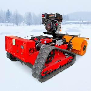 ホットセール CE認証 リモコン式芝刈り機 果樹園 庭園 ランドスケープ ロボット芝刈り機 ガソリン式クローラー ロボット芝刈り機 スノーブロワー付き - Product Image 1