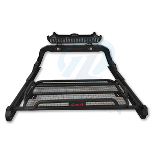 โรลบาร์แบบกำหนดเองพร้อมแร็คหลังคา ตะแกรงแร็ค<span class=keywords><strong>หลังคา</strong></span>พร้อมไฟ LED สำหรับ Tundra Hilux Nissan Titan Ram 1500 - Product Image 3