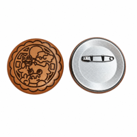 Badge en métal gaufré irrégulier à texture biscuit fantaisie, motif dragon mignon de dessin animé moderne, pour broche Kawaii pour sac à dos et vêtements