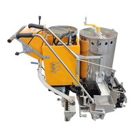 Machine professionnelle de marquage routier thermoplastique à moteur essence compact 5,5 CV, faible coût d'entretien