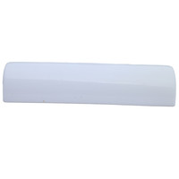Magnifique abat-jour diffuseur en plastique blanc laiteux, long boîtier d'éclairage LED