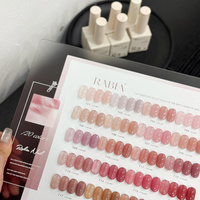 Vernis Gel UV Translucide Vegan de Haute Qualité 20 Couleurs Sans TMPTA 15ml Rabia Logo Personnalisé pour Application Nail Art