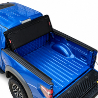 Couverture de benne de camion en alliage d'aluminium à profil bas, pliable en quatre parties, pour Chevrolet Silverado 1500 2500HD 3500HD 2015-2026 et Ford F-150 6.5'