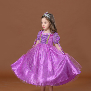 MQATZ-Robe de soirée pour fille princesse violette manches longues pour fille, costume cosplay <span class=keywords><strong>Sofia</strong></span> BX8890 - Product Image 2