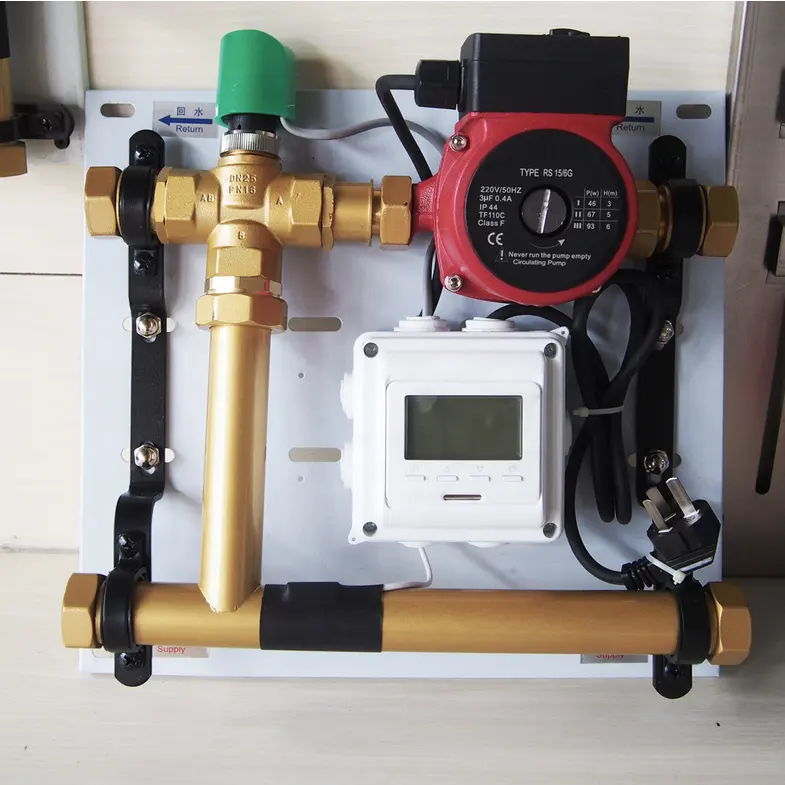 Sistema de aquecimento da água da mistura de água do piso da alta qualidade da pressão da china controlo de temperatura para o hvac