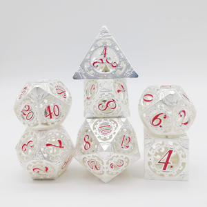 Bestseller <span class=keywords><strong>DND</strong></span> <span class=keywords><strong>5e</strong></span> Polyedrisches Würfelset Maschinell Bearbeitete Hohle Metallwürfel für <span class=keywords><strong>Dnd</strong></span> Tischspiele - Product Image 1