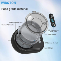 Rechargeable Ultrasonic UV Denture Cleaner 100ml 45kHz 3 Modes Timer for Dentures Retainers