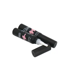 Ống Lipgloss Kèm Đầu Cọ Rỗng Nhãn Tùy Chỉnh Màu Đen Ống Cọ Sơn Móng Tay Hộp Đựng Đóng Gói Sơn Gel UV Vitamin 5Ml