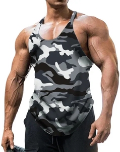 Uomo <span class=keywords><strong>Bodybuilding</strong></span> top senza maniche allenamento <span class=keywords><strong>Fitness</strong></span> canottiere canottiere Oversize canotte di nuova moda - Product Image 3