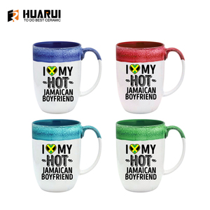 Taza de Cerámica Alta de Diseño Personalizado con Tapa de Silicona, Recuerdo de <span class=keywords><strong>Jamaica</strong></span>, Sin Asa, Tazas de Cerámica para Llevar - Product Image 5