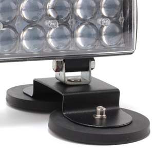 Aimant de pot à base ronde revêtu de caoutchouc blanc robuste de 66mm avec filetage de patron M6 - Product Image 5