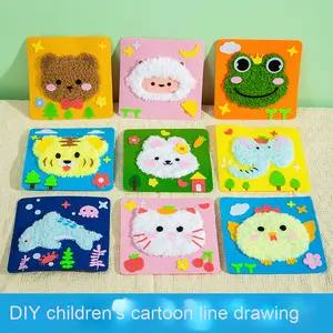 Diversión del Día de los niños, producto de <span class=keywords><strong>costura</strong></span> DIY, regalos pequeños, <span class=keywords><strong>Kit</strong></span> de juguetes de <span class=keywords><strong>costura</strong></span> de tela no tejida, 1mm de espesor para jardín de infantes - Product Image 6