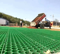 Grille de drainage en HDPE haute résistance 48 mm pour gazon, allée perméable, stabilisateur de gravier et de sol, surface alvéolée