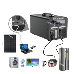 Station d'alimentation portable extérieure 2000W 220V, batterie Lifepo4, générateur solaire, batterie externe, contrôleur MPPT, alimentation automobile pour le camping - Product Image 3
