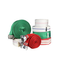 Selang Pemadam Kebakaran Wanlian 8-65 PVC Berlapis Karet, Selang Air Pemadam Kebakaran dengan Kopling Aluminium, Aksesoris Pemadam Kebakaran Mudah Dipasang