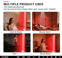 Lampe de luminothérapie LED pulsée ILUXRED XPRO3000, panneau de luminothérapie LED infrarouge et lumière rouge pour usage domestique et en salon de beauté