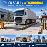 Balance modulaire pour camions 3 x 18 m avec quatre capteurs de pesage par section pour le pesage de véhicules lourds