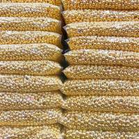 Perles en vrac ABS de qualité supérieure, rondes, dorées et argentées, de 3 à 16 mm, pour la fabrication de bijoux - Vente en gros usine
