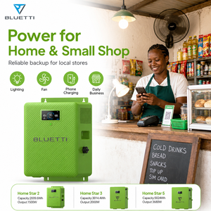 Système de batterie solaire résidentiel Home Star Series 2kWh à 5kWh, alimentation hors réseau pour l'éclairage, la télévision, le ventilateur, le réfrigérateur et le <span class=keywords><strong>routeur</strong></span> - Product Image 1