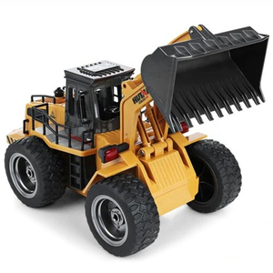 Télécommande universelle <span class=keywords><strong>Huina</strong></span> <span class=keywords><strong>1520</strong></span> RC Komatsu Excavatrice Bulldozer Jouet 1/18 Échelle Métal RC Dozer Camion de remorquage Jouet - Product Image 3