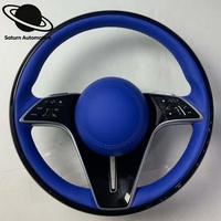 Volant en cuir véritable pour Mercedes Benz W204 W205 W213 W219 W222 A45 E63 GLE GLS AMG C63 E63 G63 S63 C E S