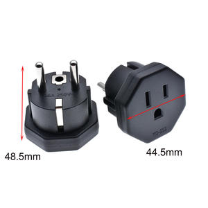 Adaptador de corriente para viaje de Alemania y Francia, adaptador de salida para EE. UU. A Europa, UE, Alemania, Francia, Rusia, Italia, Corea (tipo E/F) - Product Image 2