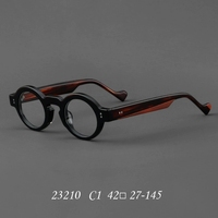 Femmes nouvelle mode rétro optique lunettes cadre à la mode acétate plaque circulaire diamant ordinateur hommes haut de gamme lunettes