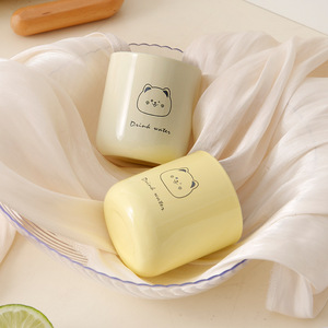 Tazza da Viaggio Personalizzabile in Acciaio Inox da 250ml Color Crema con Motivi di Gatti/Cani, Ecologica per Regali Aziendali - Product Image 4