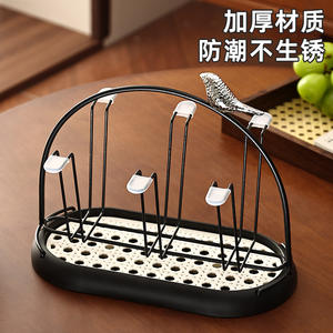 Égouttoir à verres ovale de luxe avec plateau, séchage rapide, support de rangement pour tasses, pour la décoration de table de cuisine - Product Image 5