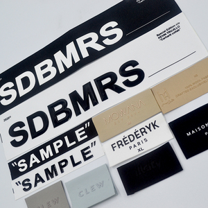 Tùy chỉnh Silicon Logo cho quần áo Silicone tag 3D dập nổi cao su Logo quần áo cổ áo nhãn dệt vải vải cổ nhãn - Product Image 6