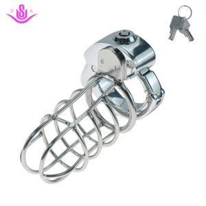 Jaula de Castidad Semicerrada en Oferta, 3 Tamaños, Anillo de Castidad, Dispositivo de Castidad, Juegos SM, Juguetes Sexuales para Adultos, Sexo para Hombres, SM, Hacer el Amor - Product Image 1