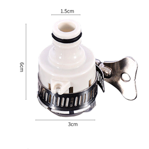 Connecteur <span class=keywords><strong>de</strong></span> robinet en plastique blanc DaringFish avec raccords rapides, diamètre 1/2 pouce, <span class=keywords><strong>collier</strong></span> <span class=keywords><strong>de</strong></span> <span class=keywords><strong>serrage</strong></span> manuel <span class=keywords><strong>pour</strong></span> irrigation - Product Image 5