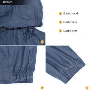 Veste de pluie pliable femmes imperméable léger coupe-vent extérieur actif avec capuche veste - Product Image 5