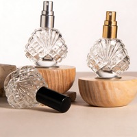 Vente en gros de flacons de parfum de voyage rechargeables uniques de 15 ml, flacon de parfum de poche en verre avec atomiseur