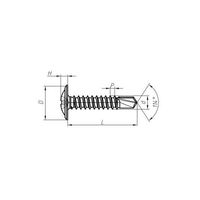 Vis autoperceuses à tête cylindrique haute performance, vis autotaraudeuses à tête cylindrique pour métriques M4.2/M4.8/M5.5, directement de l'usine, OEM ODM