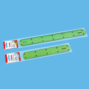 Foska màu vàng màu xanh lá cây màu đỏ màu xanh nhiều màu sắc 8inch/20cm và 12inch/30cm nhựa rõ ràng linh hoạt Cai Trị với quy mô cm - Product Image 6