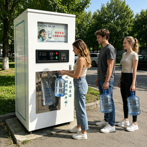 Máquina Expendedora de Agua Automática de 400 GPD para Comunidades, Escuelas y Supermercados, Sistema de Ósmosis Inversa, Estación de Recarga de Agua Purificada - Product Image 1