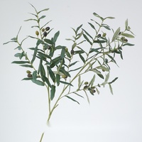 Ranting Zaitun Buatan dengan Buah dan Daun Sutra, Tanaman Palsu 30cm-100cm, Dekorasi Dalam & Luar Ruangan, Pernikahan, Rumah, Kafe, Balkon