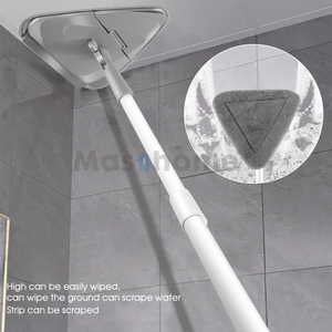 Masthome 2 trong 1 giống cây chổi 360 tam giác gấp Làm Sạch Sàn microfiber san hô lông cừu Chenille pad tam giác phẳng lau - Product Image 2