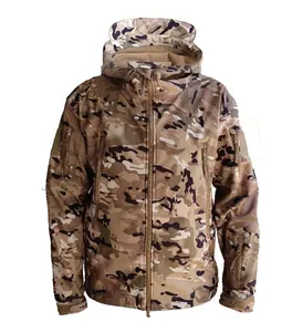 Chaqueta de boxeo 3 en 1 a prueba de viento e impermeable acolchada y gruesa para hombre, chaqueta de cuero para hombre - Product Image 1