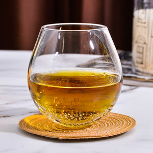 Samyo مصنع بالجملة مخصص كريستال شكل دائري ثقيلة القاع متذبذبة دوار ويسكي أكواب - Product Image 2