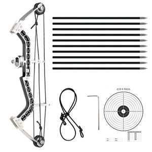 SYQT Acier Inoxydable Petite <span class=keywords><strong>Poulie</strong></span> <span class=keywords><strong>Arc</strong></span> et Flèche Ensemble pour la <span class=keywords><strong>Chasse</strong></span> pour Parent-Enfant Loisirs de Plein Air Sports Tir - Product Image 3