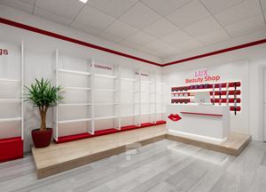 Présentoir de magasin de cosmétiques Meubles de magasin de beauté au détail Armoire Étagère Design personnalisé Luminaire pour l'affichage de produits de maquillage - Product Image 5