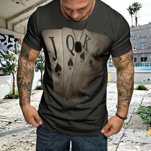 เสื้อยืดผู้ชายสไตล์ลำลองลายการ์ตูนพิมพ์ลาย 3 มิติ ผ้าโพลีเอสเตอร์ตาข่าย แขนสั้น ทรงหลวม สไตล์ยุโรป/อเมริกา สำหรับขายข้ามพรมแดน - Product Image 3