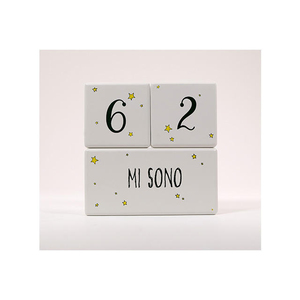 Custom <strong>Personalised</strong> DIY <strong>Toy</strong> Baby Milestone Blocks Non Toxic <strong>Wooden</strong> Age Blocks for 5 to 7 Years Baby Pictures Photo Props - Product Image 3