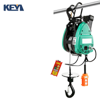 Nouvelle grue électrique 220V, 30m de câble en acier, 0,5 tonne, télécommande, mini grue suspendue portable pour entrepôt et logistique